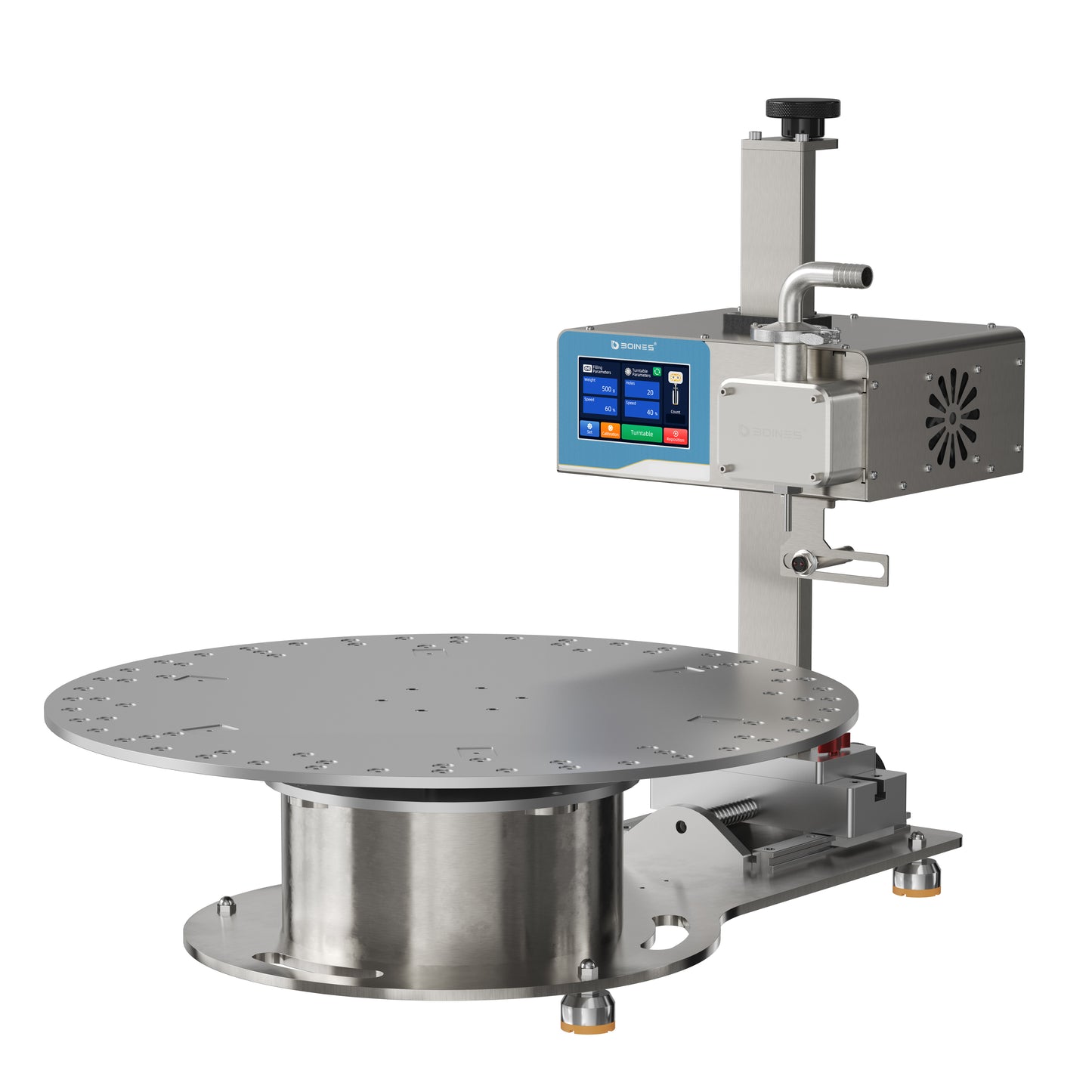 Turntable type 5-2000g liquid honey jar filler small honey bottle tube sticker honey filling machine