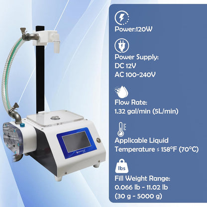 Honey Filling Machine, 1oz-11lb Liquid Filling Machine, Bottle Filler Machine, Electric Filling Machine For Viscous Liquids Such as Honey, Salad Dressing,Ketchup (4-XP)