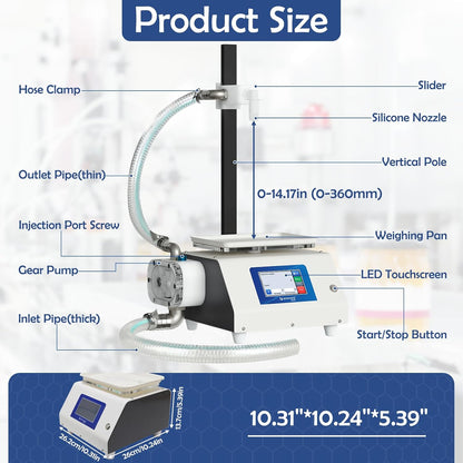 Touchscreen Type Honey Filling Machine,Automatic Bottling Equipment for Shampoo,Edible Oil,Tomato Sauce（6-XP）
